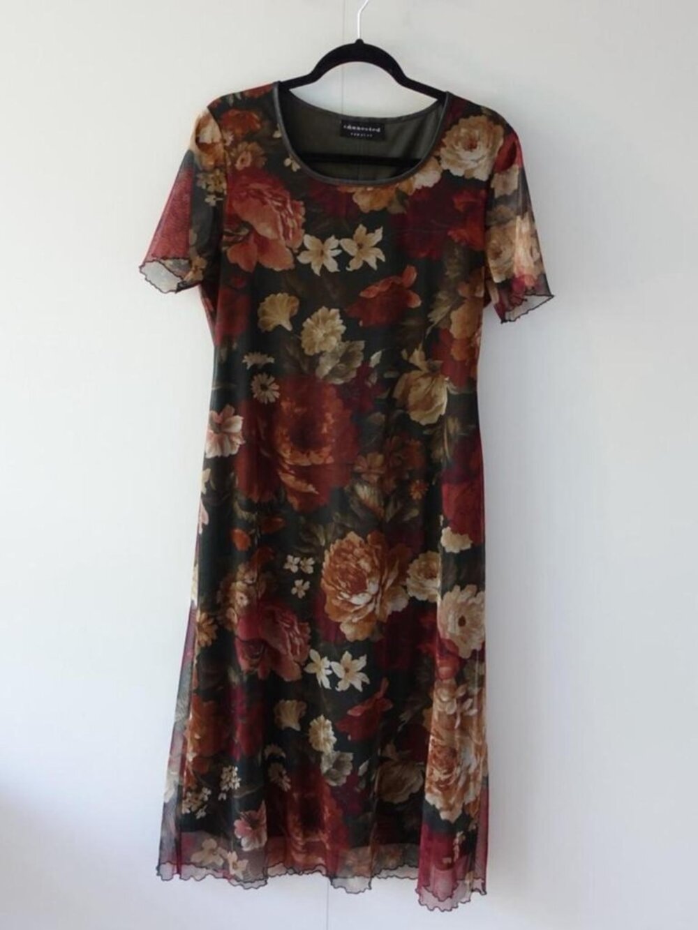 Connected Apparel Floral Mesh Midi Dress 🌹